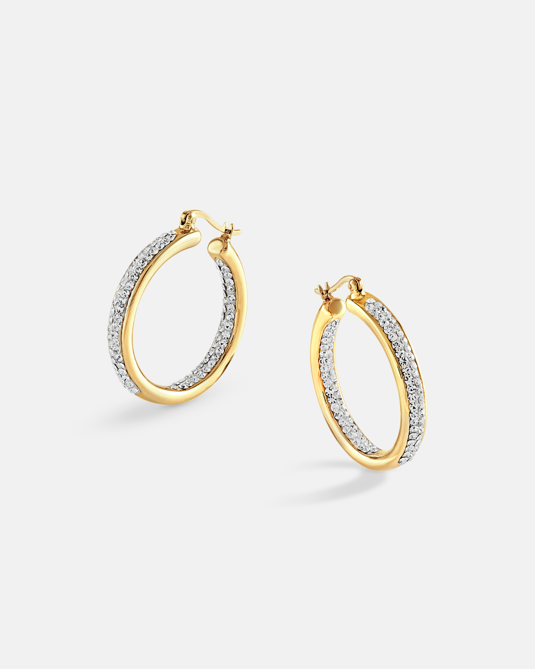 Gold electroformed earrings